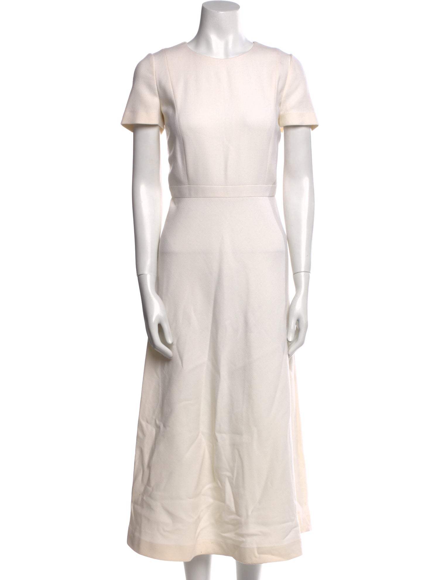 Lisa Perry Virgin Wool Midi Length Dress