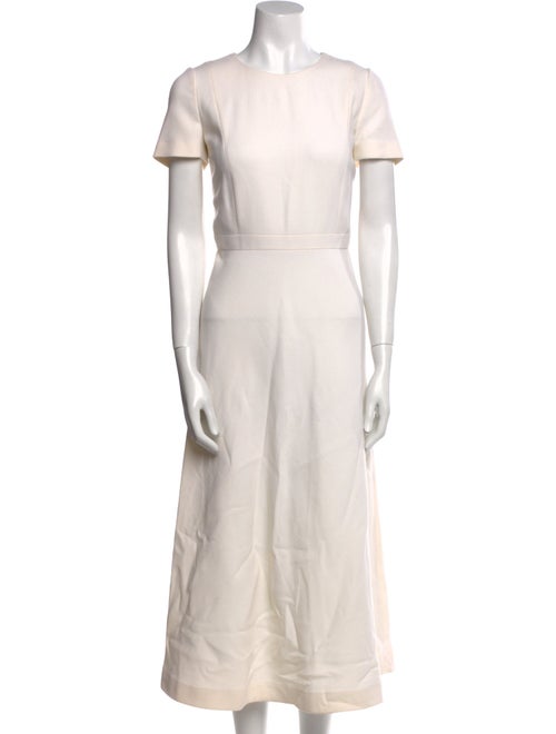 Lisa Perry Virgin Wool Midi Length Dress