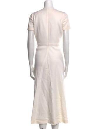 Lisa Perry Virgin Wool Midi Length Dress