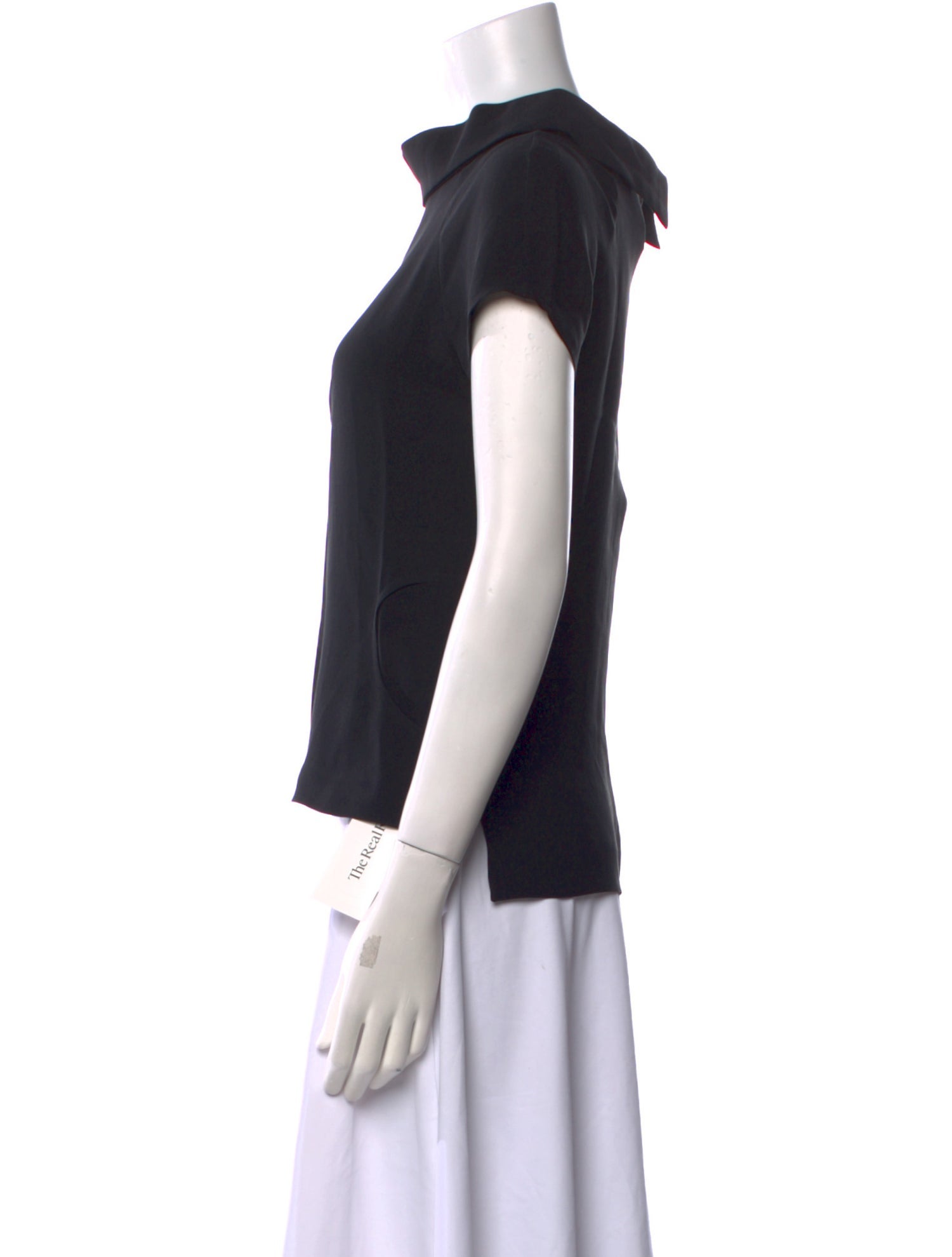 Lisa Perry Silk Cowl Neck T-Shirt