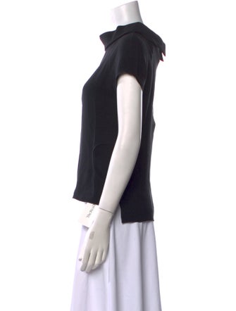 Lisa Perry Silk Cowl Neck T-Shirt
