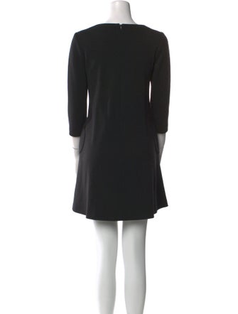 Lisa Perry Bateau Neckline Mini Dress