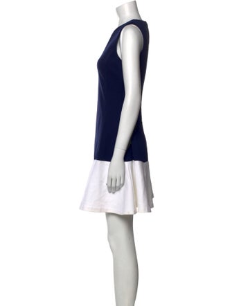 Lisa Perry Crew Neck Mini Dress