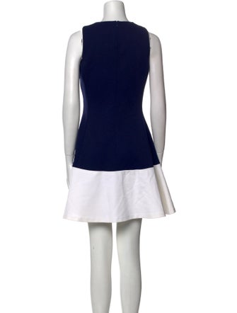 Lisa Perry Crew Neck Mini Dress