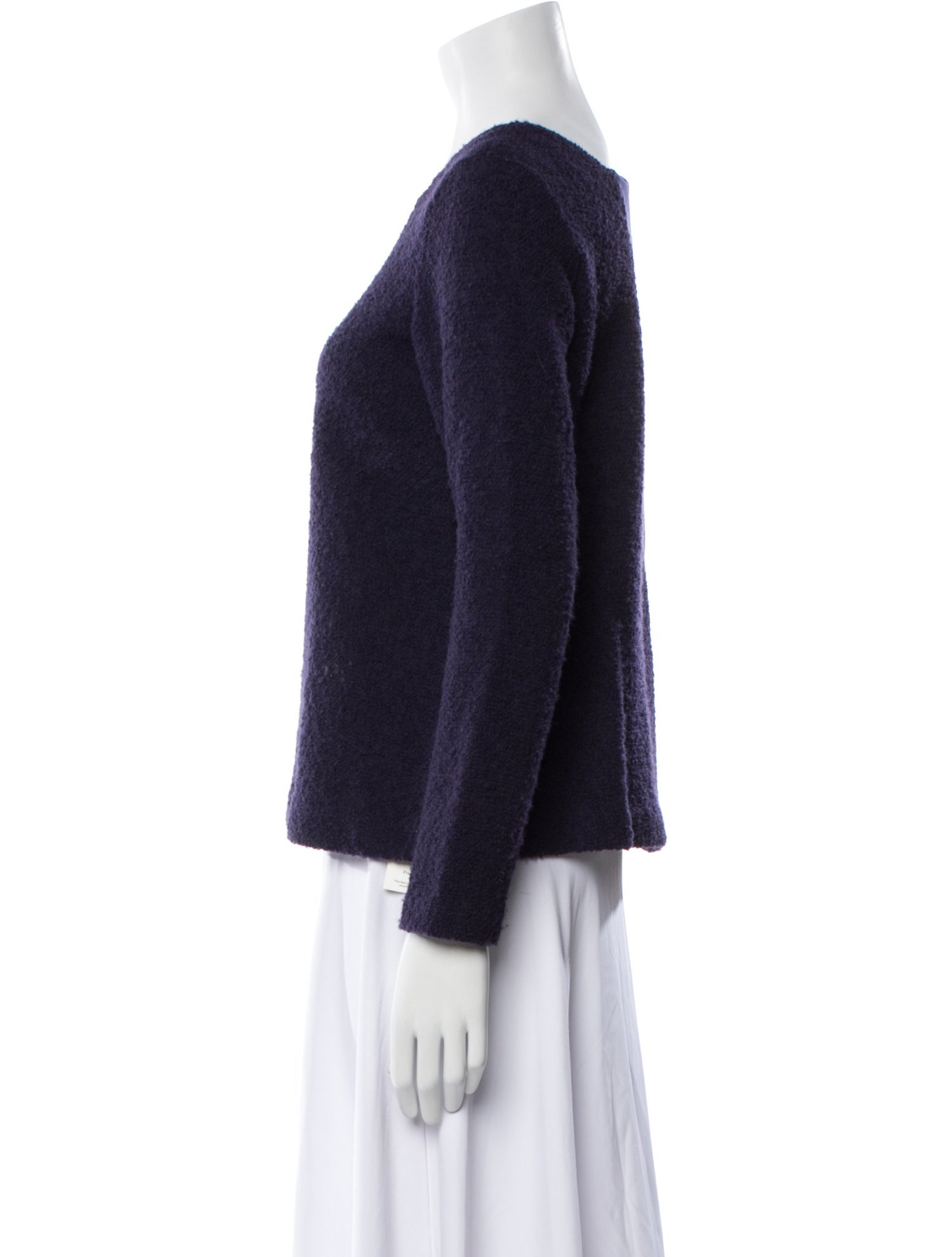Lisa Perry Wool Bateau Neckline Sweatshirt