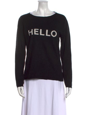 Lisa Perry Merino Wool Graphic Print Sweater
