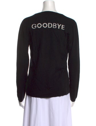 Lisa Perry Merino Wool Graphic Print Sweater