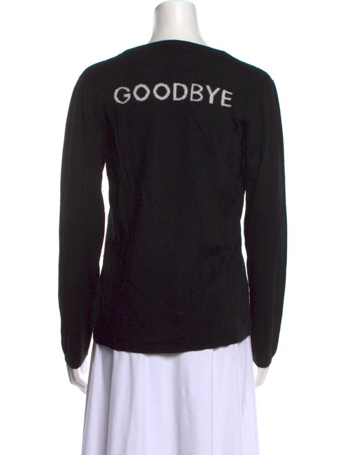 Lisa Perry Merino Wool Graphic Print Sweater