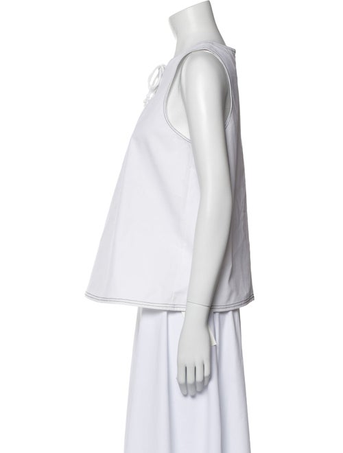 Lisa Perry V-Neck Sleeveless Blouse