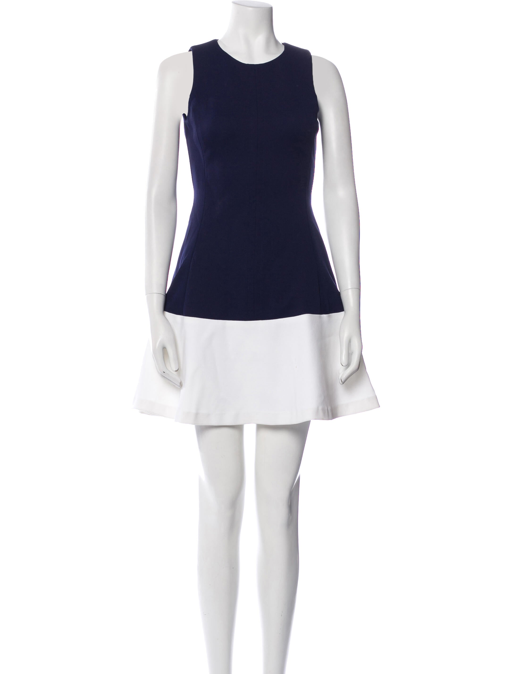 Lisa Perry Crew Neck Mini Dress