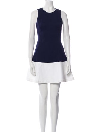 Lisa Perry Crew Neck Mini Dress