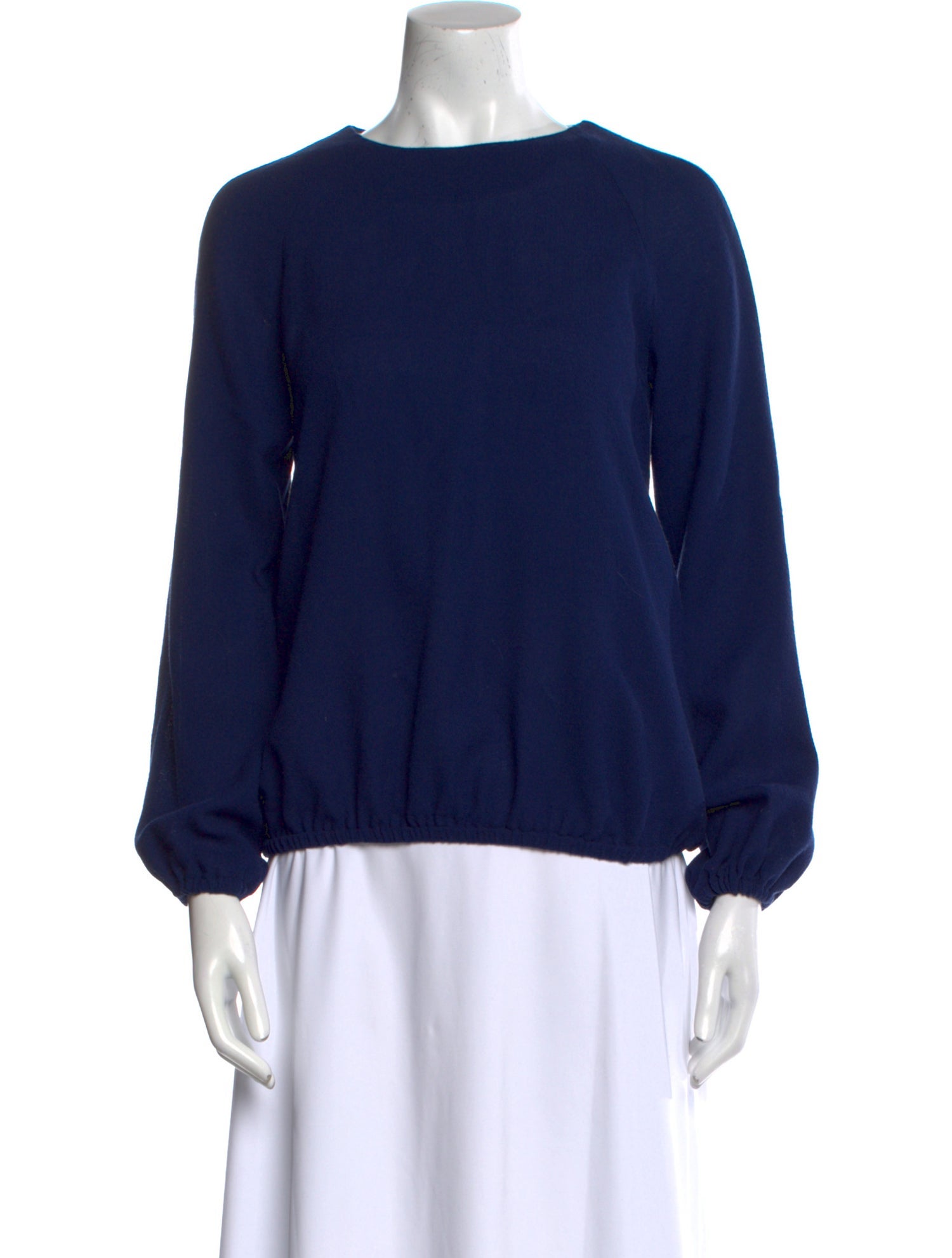 Lisa Perry Wool Bateau Neckline Sweatshirt