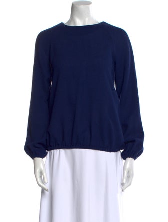 Lisa Perry Wool Bateau Neckline Sweatshirt