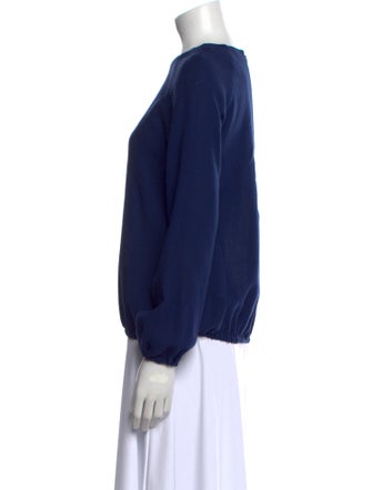 Lisa Perry Wool Bateau Neckline Sweatshirt