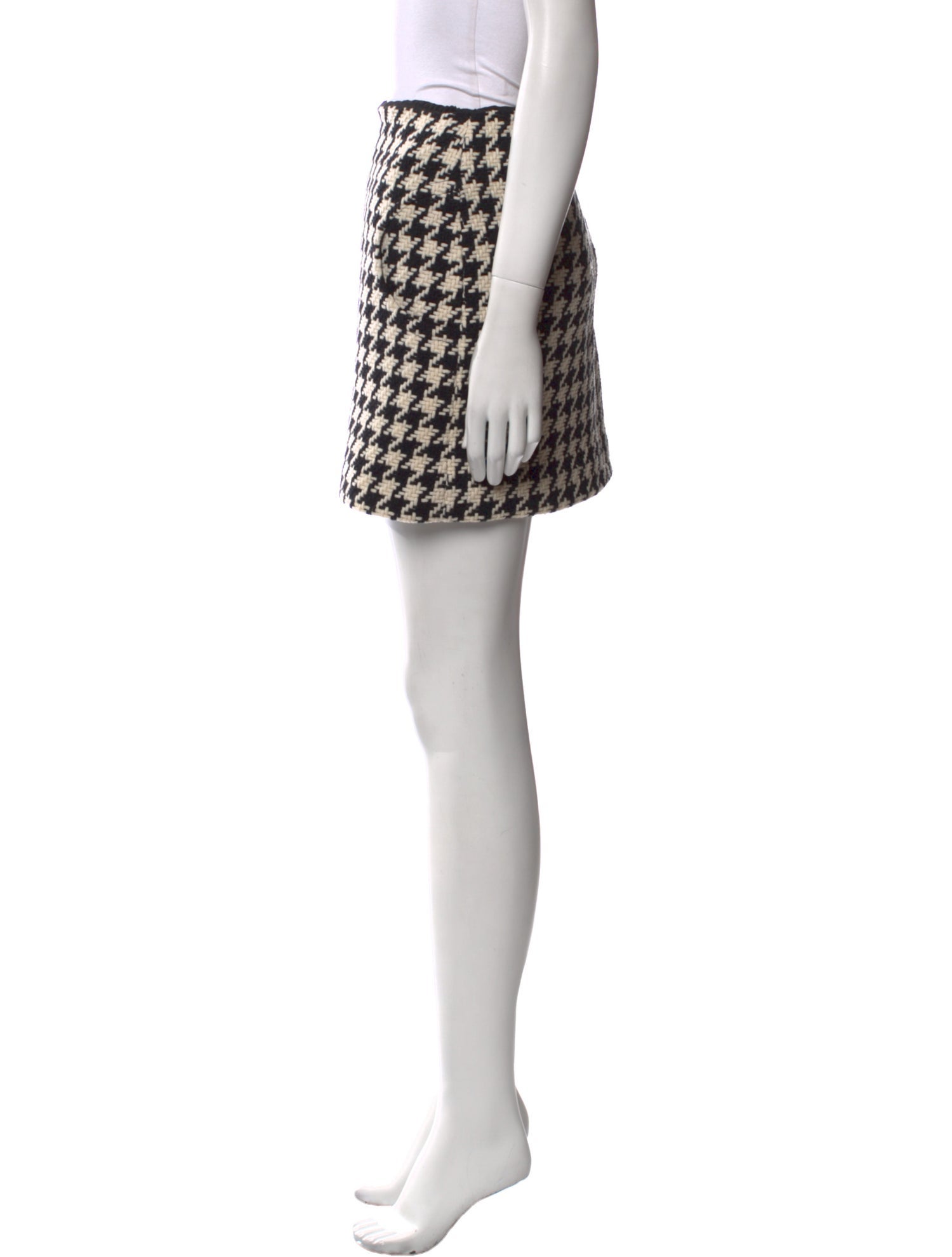 Lisa Perry Virgin Wool Mini Skirt