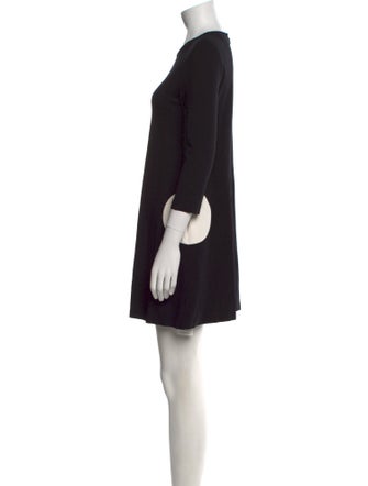 Lisa Perry Crew Neck Mini Dress