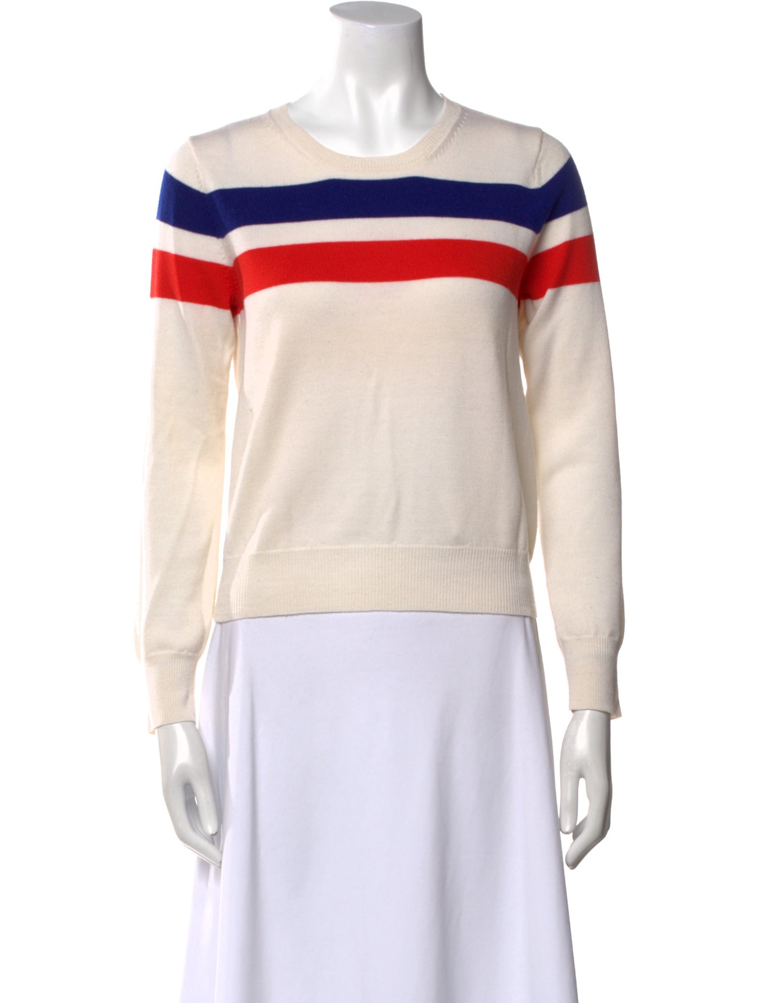 Lisa Perry Merino Wool Striped Sweater