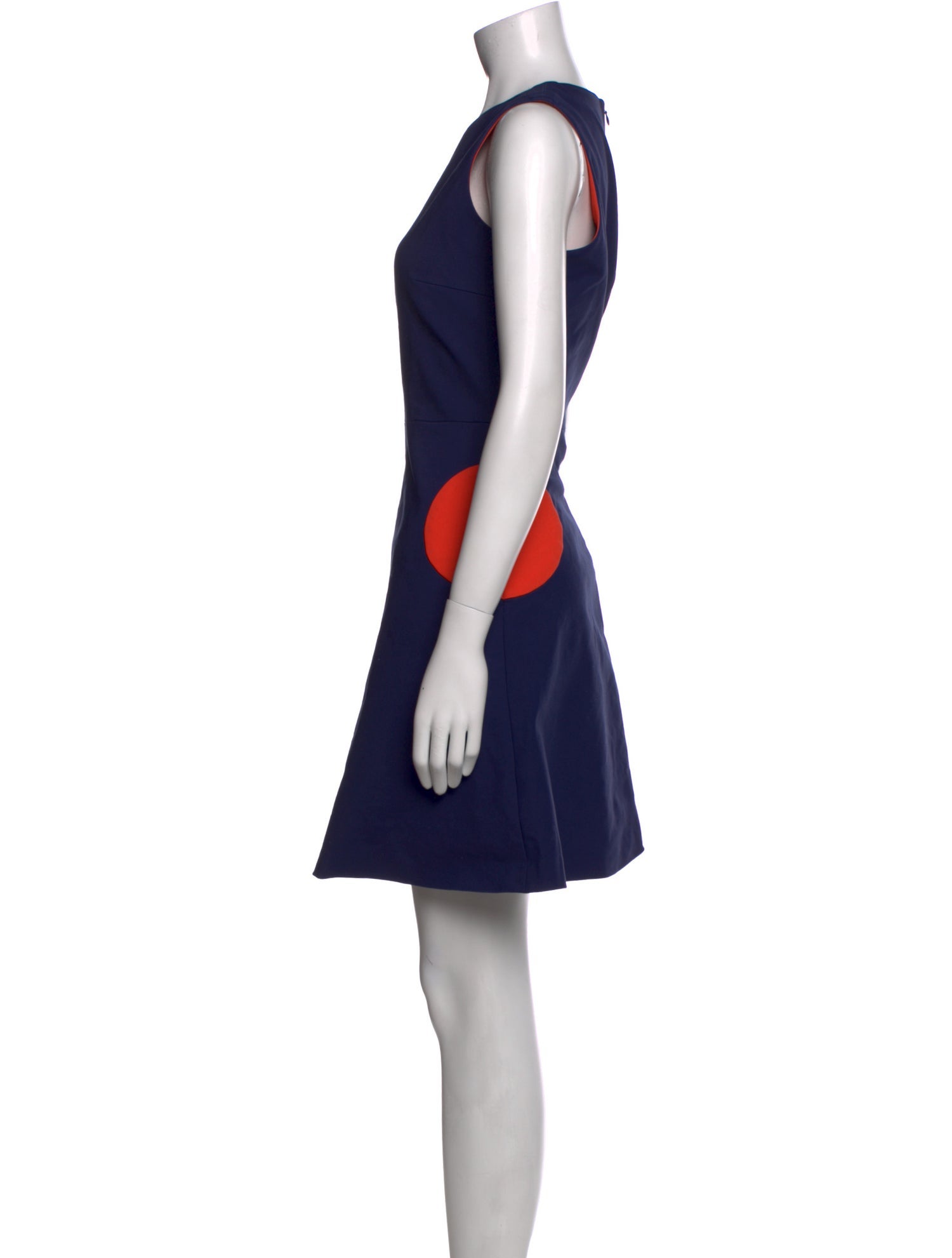 Lisa Perry Crew Neck Mini Dress