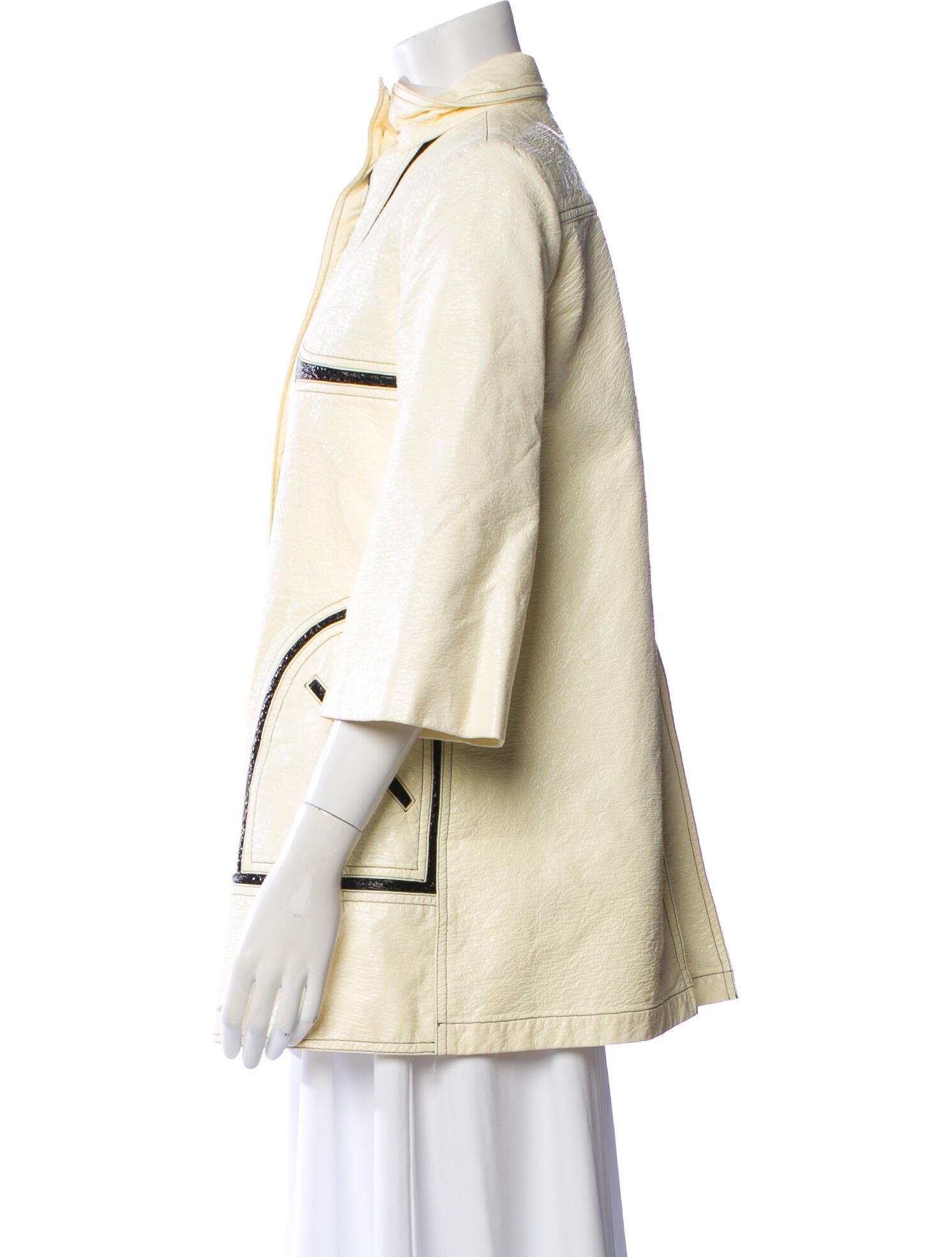 Lisa Perry Colorblock Pattern Utility Jacket