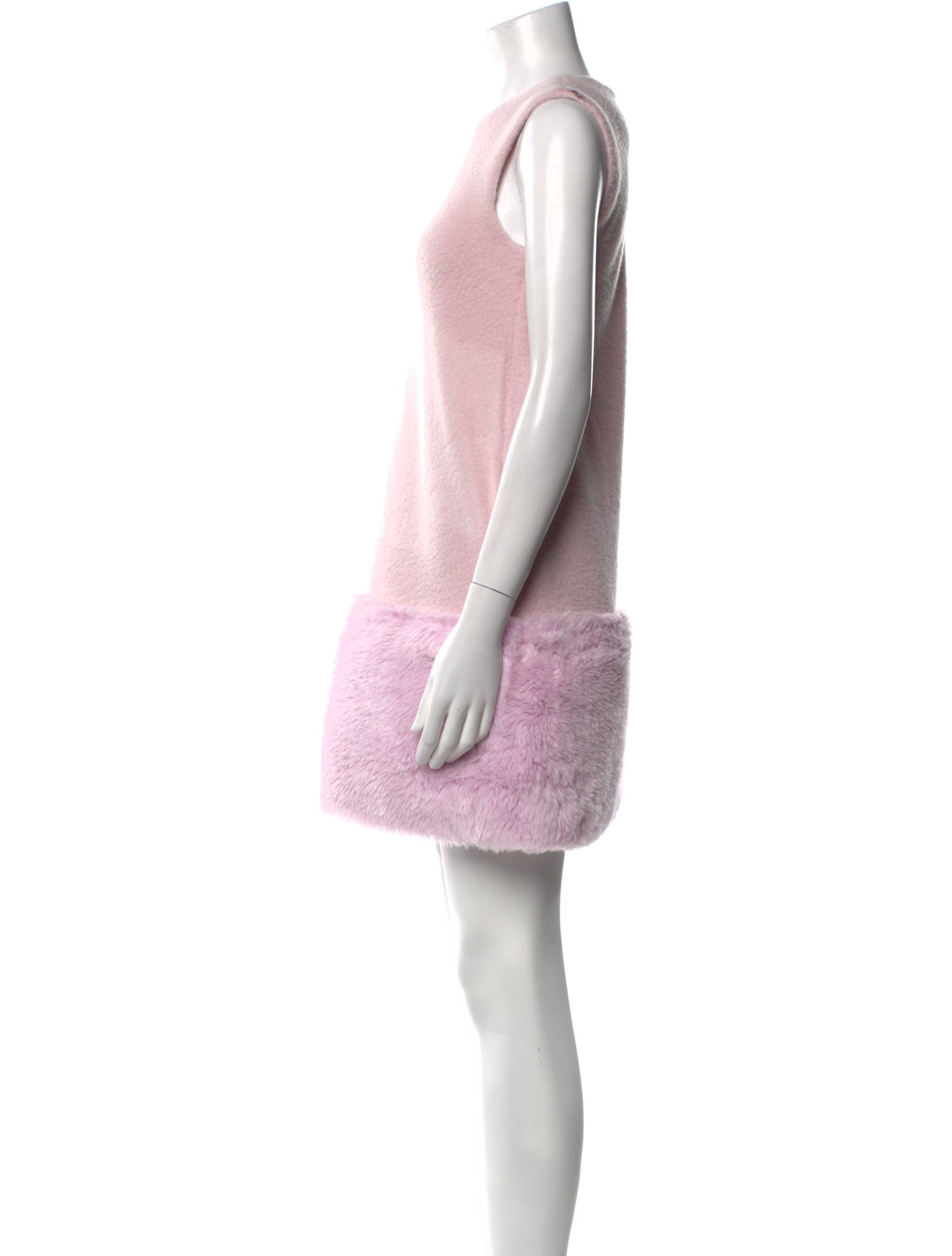 Lisa Perry Virgin Wool Mini Dress