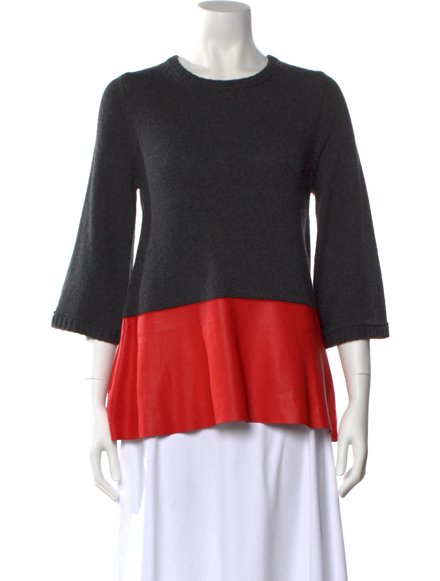 Lisa Perry Merino Wool Crew Neck Top