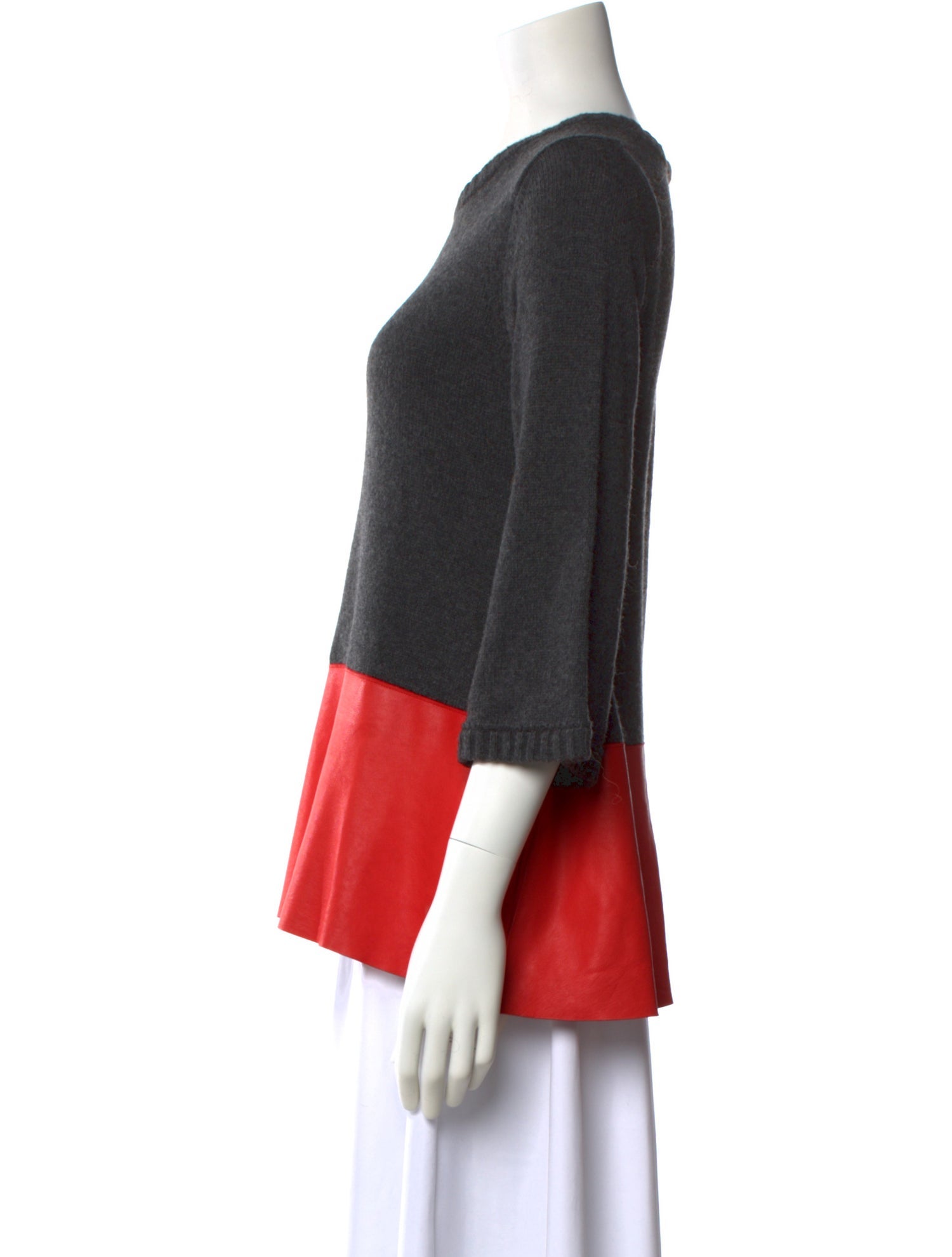 Lisa Perry Merino Wool Crew Neck Top