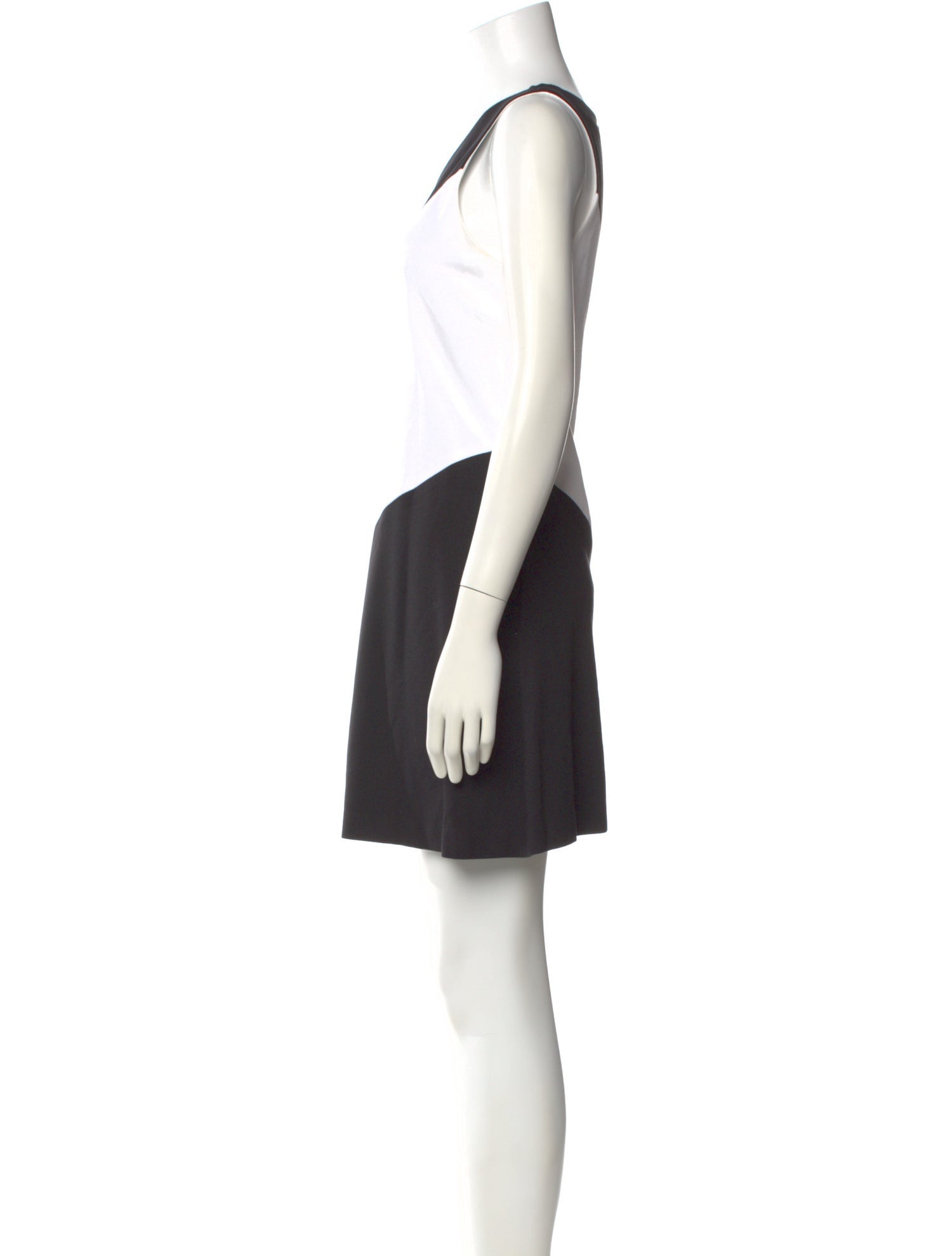 Lisa Perry Colorblock Pattern Mini Dress