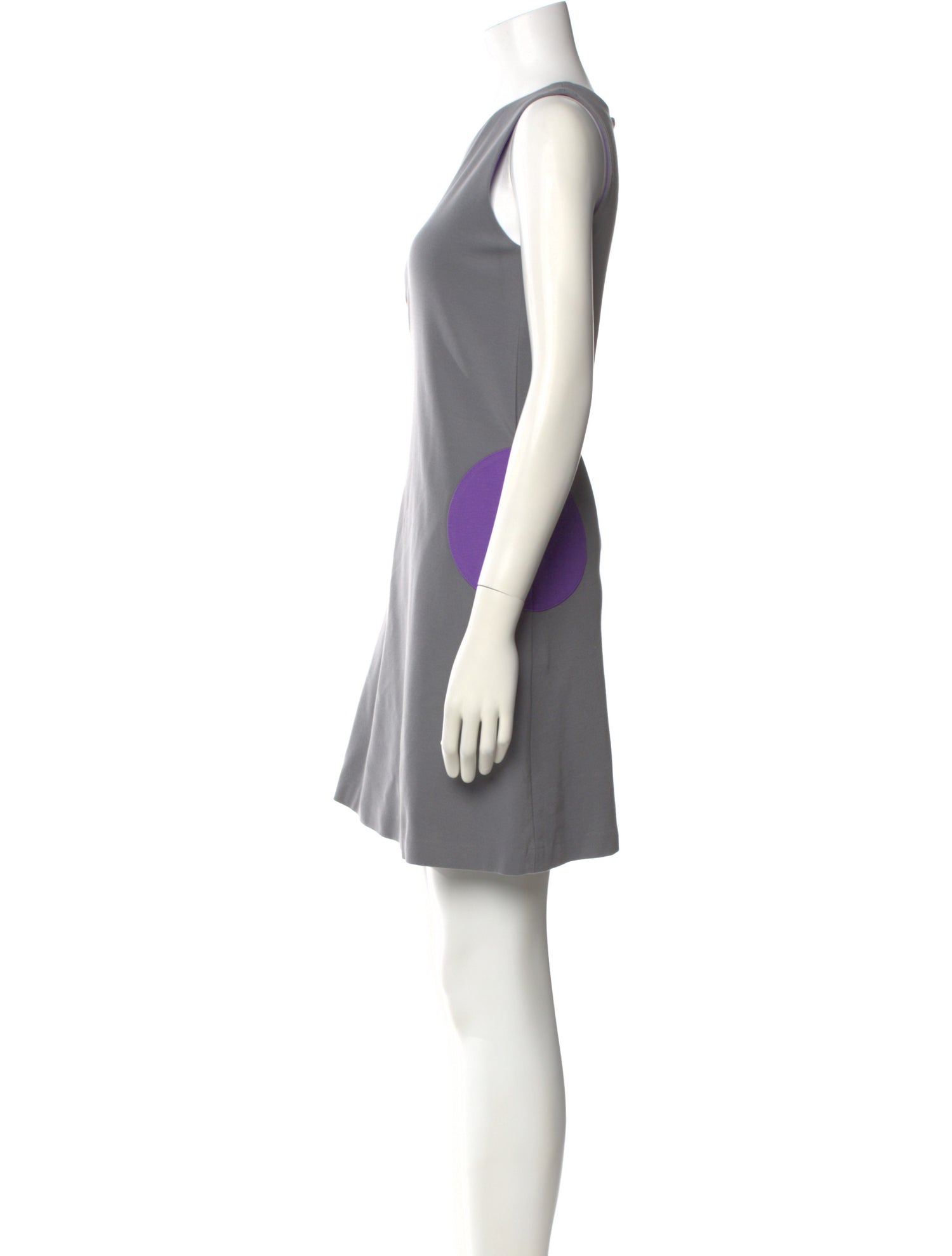 Lisa Perry Scoop Neck Mini Dress