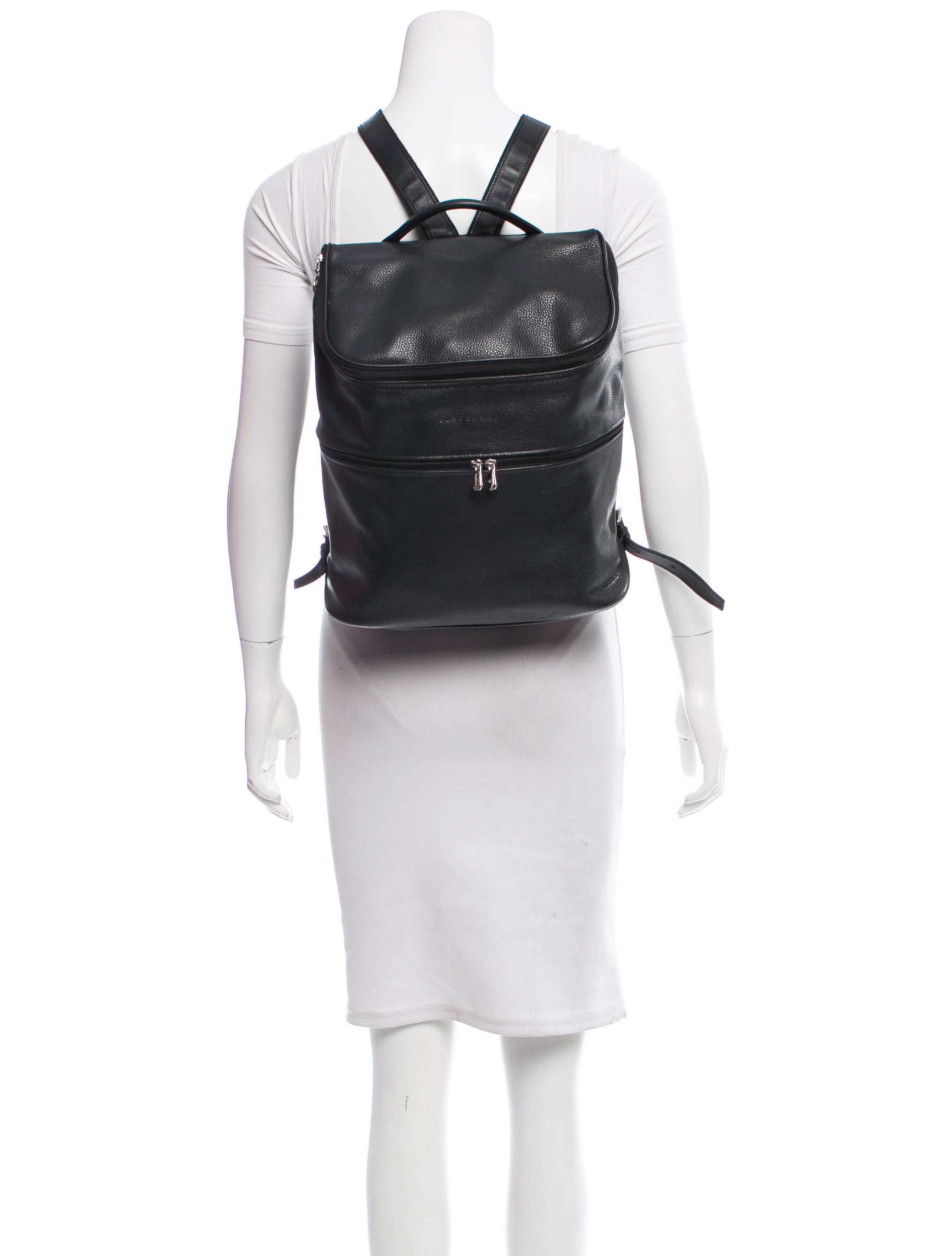 longchamp le foulonne leather backpack