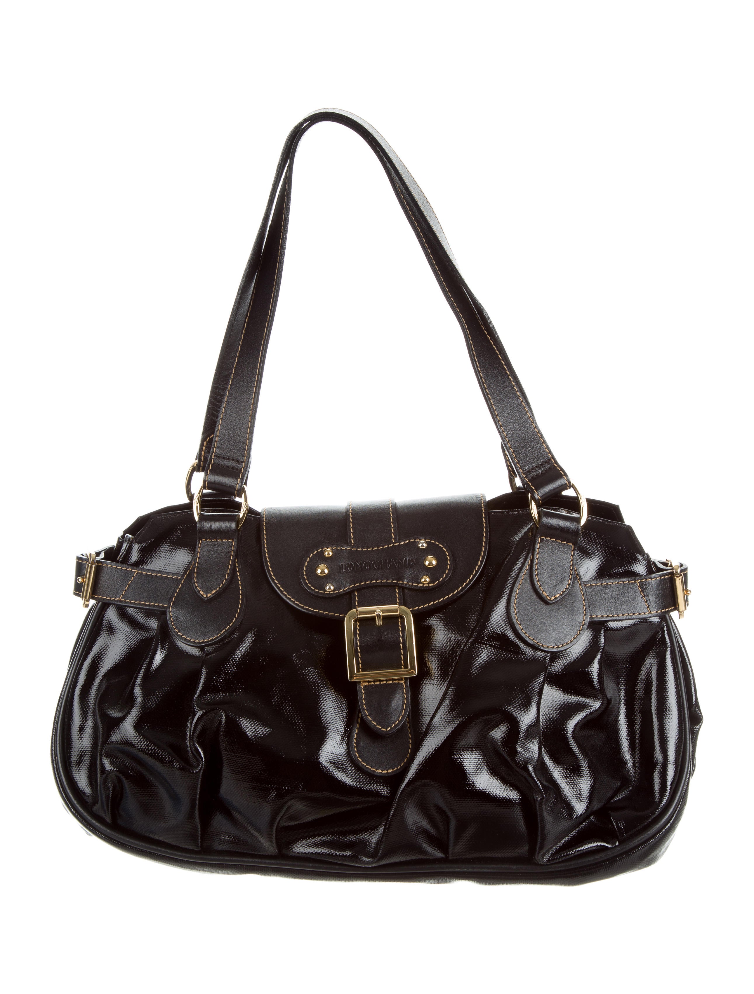 Longchamp Patent Leather Shoulder Bag
