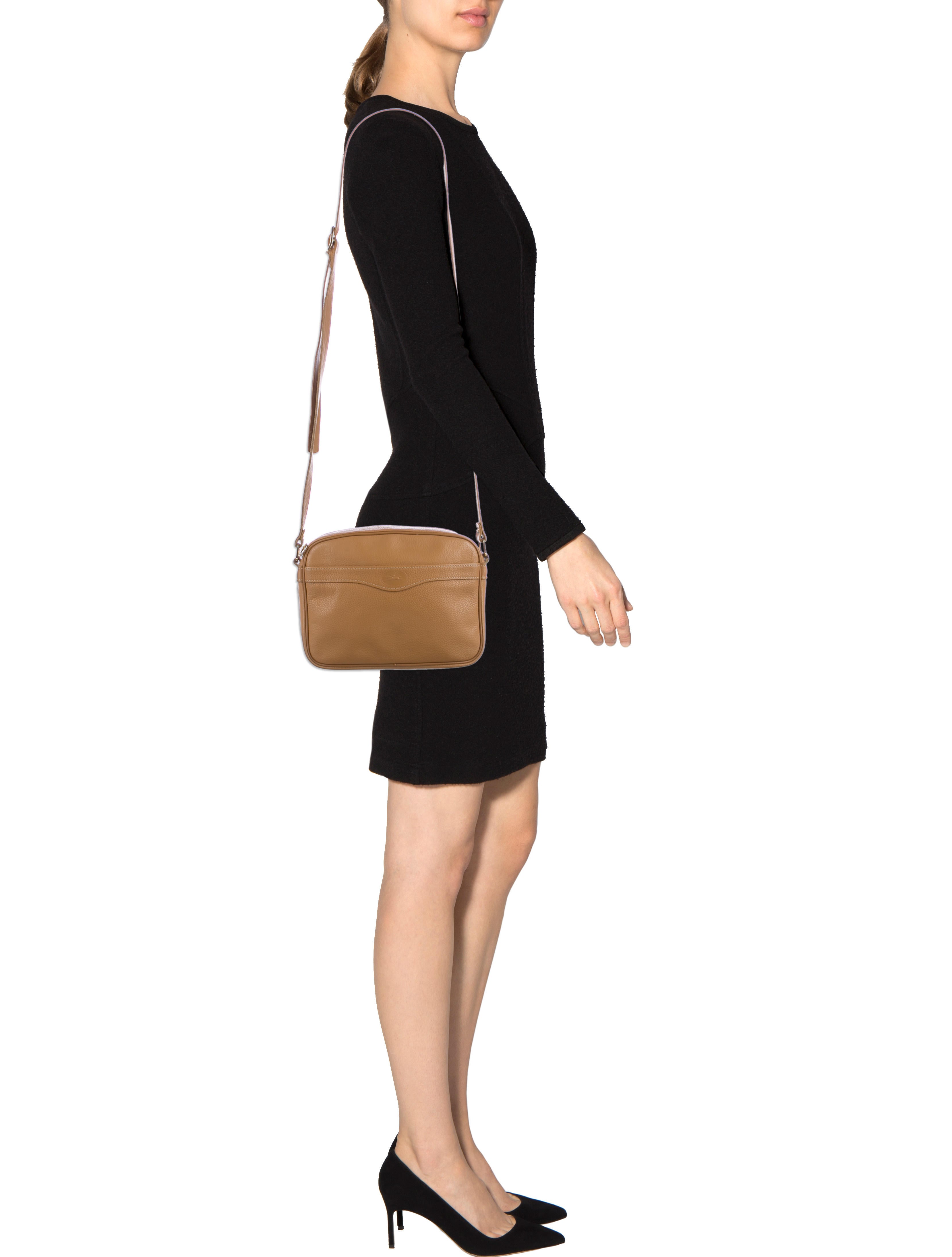 Longchamp Pebbled Leather Crossbody Bag Handbags WL820684 The RealReal