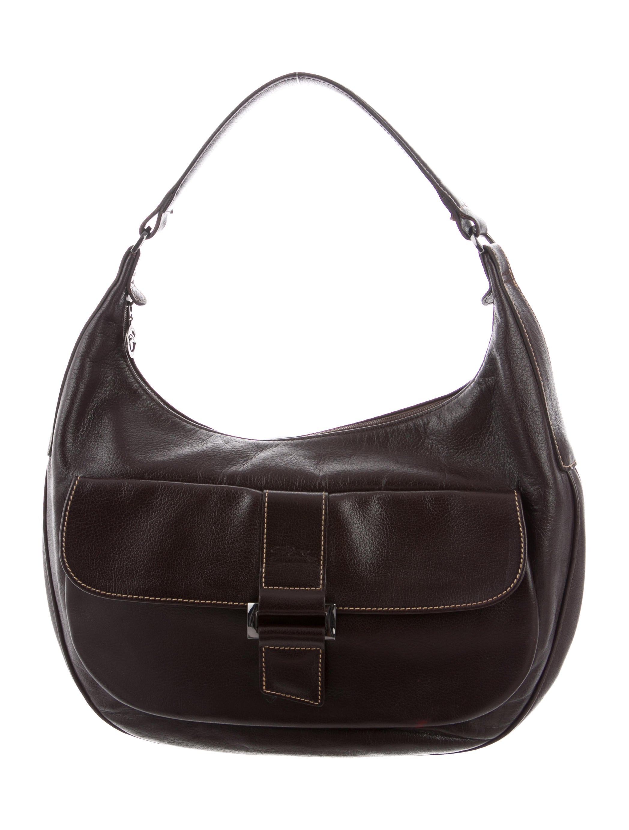 Longchamp Leather Hobo Bag Handbags WL822715 The RealReal