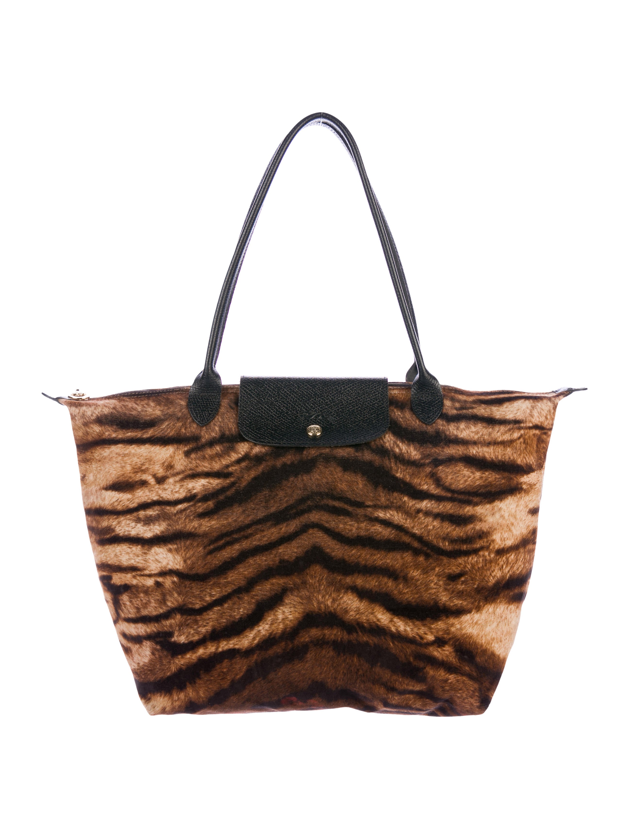 Longchamp Le Pliage Tiger Tote - Brown Totes, Handbags - WL831752