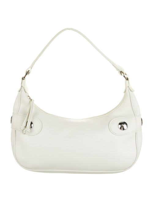 Longchamp Leather Shoulder Bag Silver