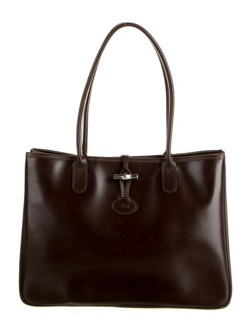 Longchamp Leather Roseau Tote Brown