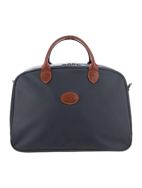Longchamp Leather-Trimmed Travel Bag Blue