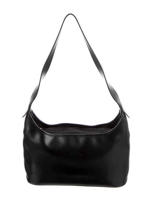 Longchamp Vintage Leather Shoulder Bag Black