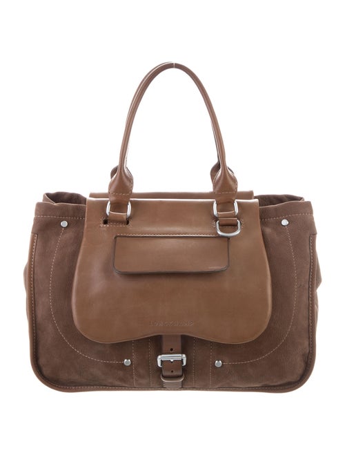 Longchamp Leather Handle Bag Brown