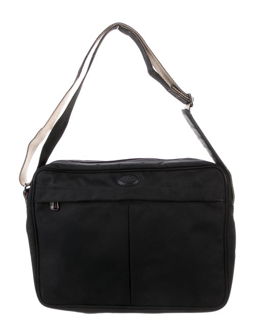 Longchamp Canvas Crossbody Bag Black