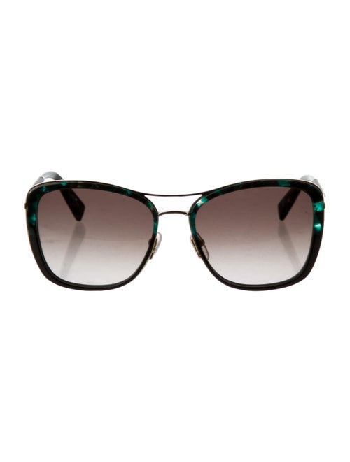 Longchamp Oversized Gradient Sunglasses Green