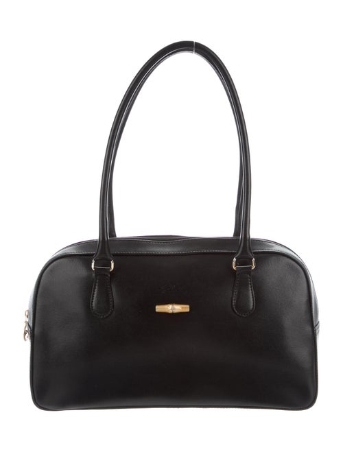 Longchamp Leather Shoulder Bag Black
