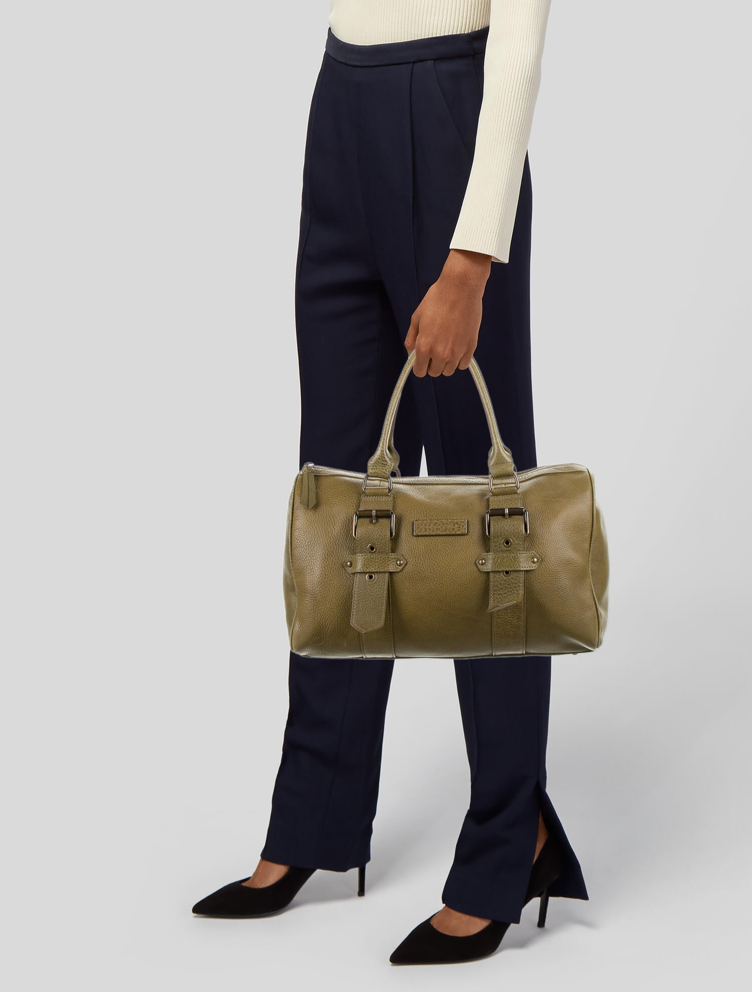 Longchamp Kate Moss x Longchamp Gloucester Bag - Green Handle Bags