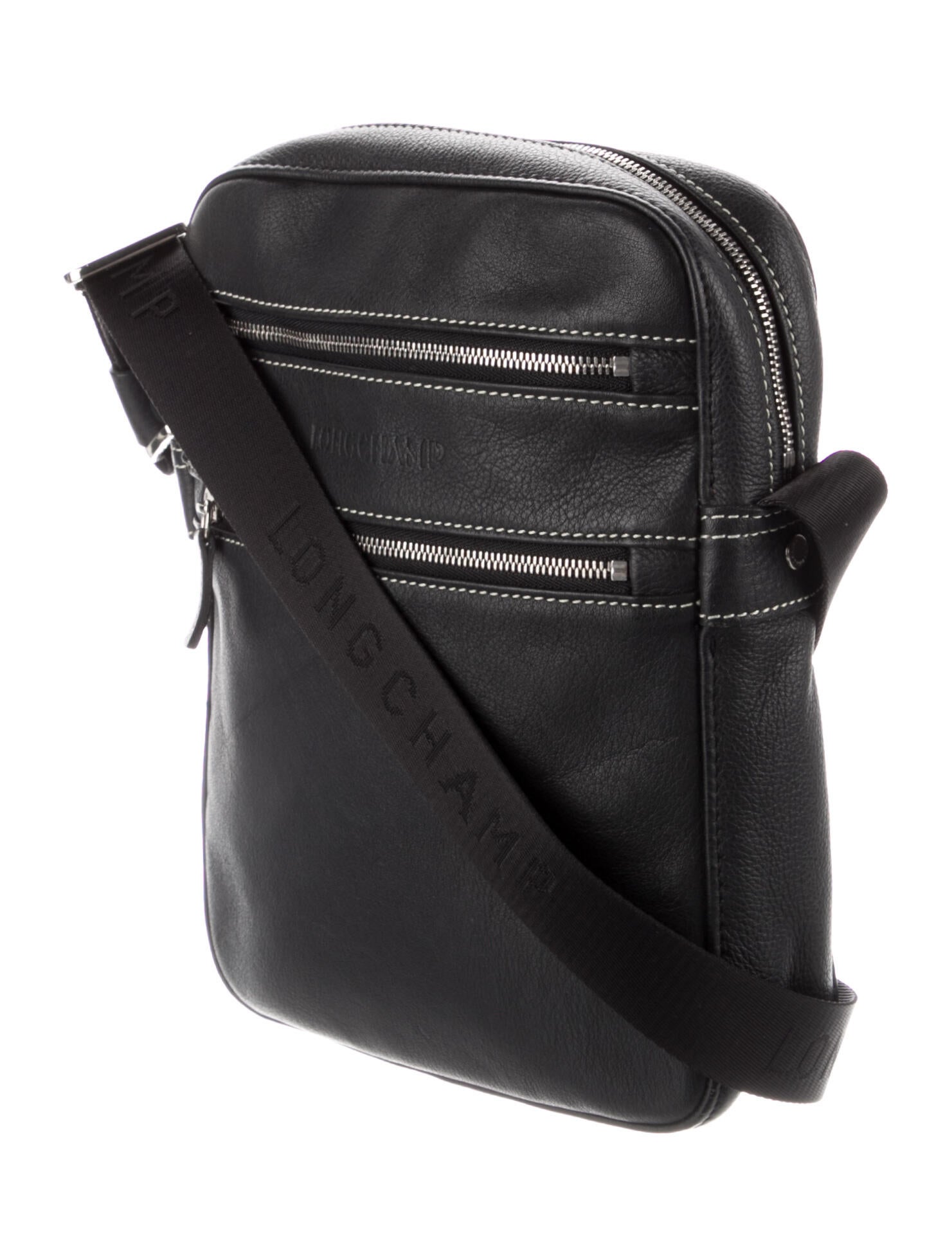 Longchamp Leather Crossbody Bag Black Crossbody Bags, Handbags