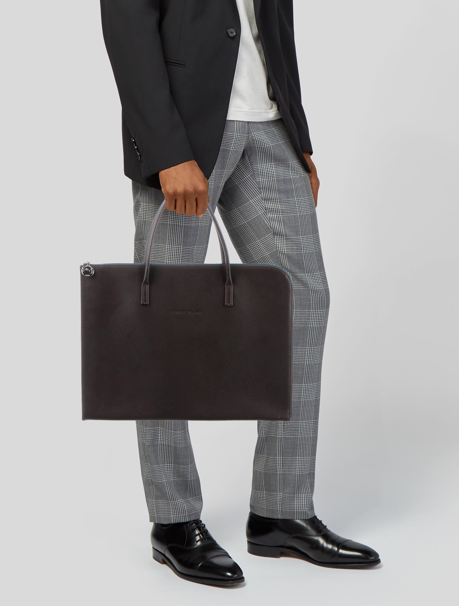 Longchamp Leather Portfolio Brown Portfolios & Pouches, Bags WL855679 The RealReal