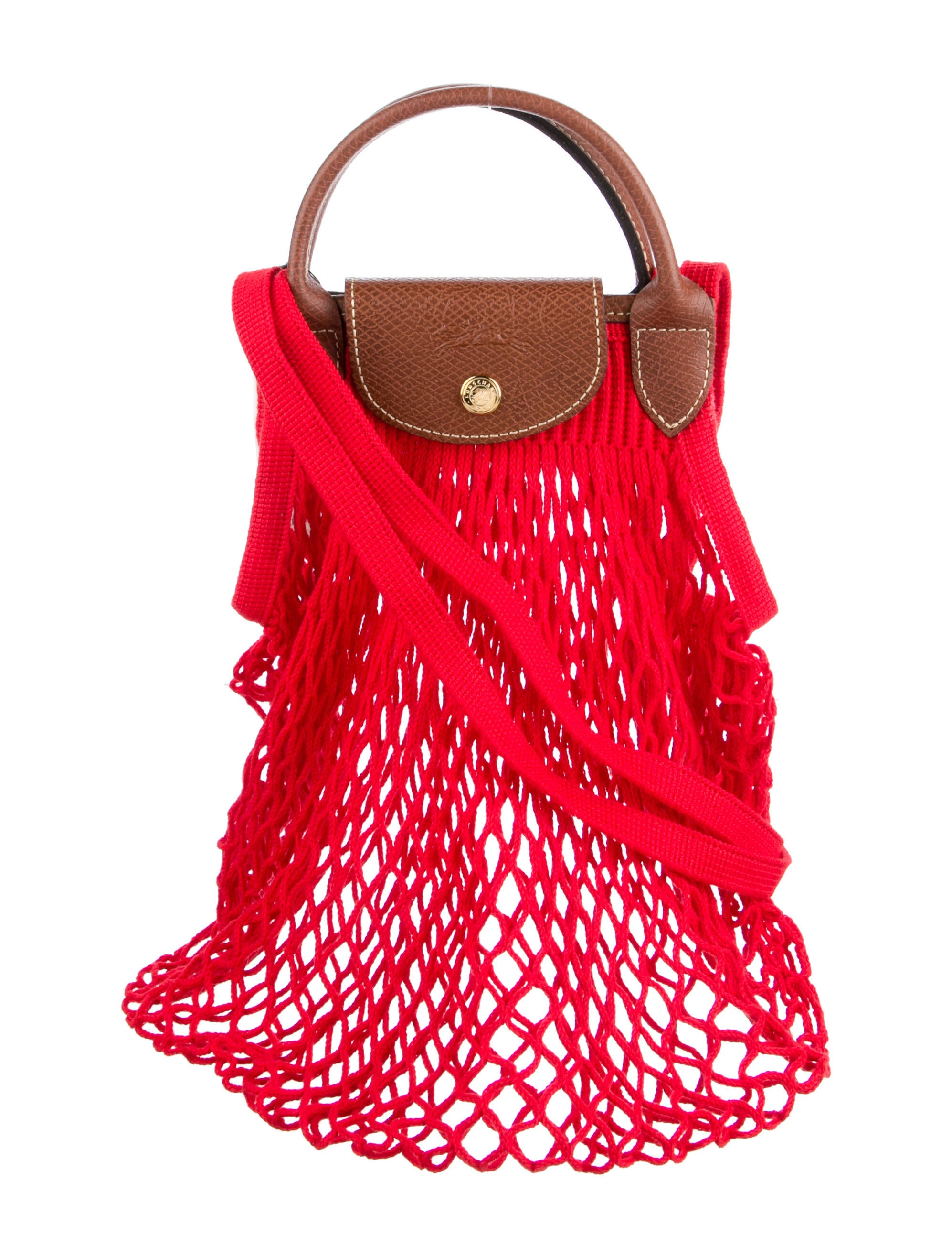 Longchamp Le Pliage Knit Bag Red Totes, Handbags WL856432 The