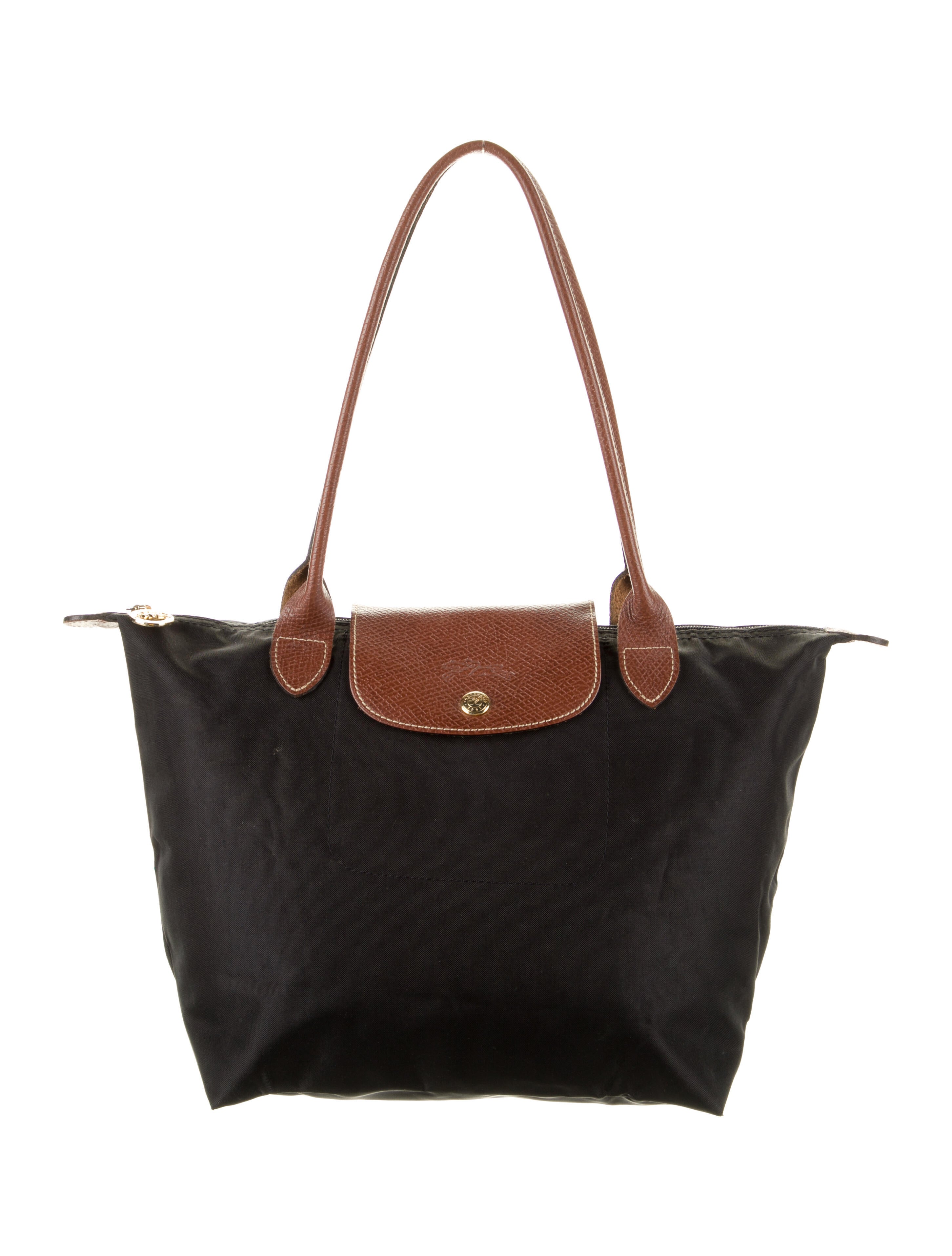 Longchamp VelvetTrimmed Shopper Tote Black Totes, Handbags