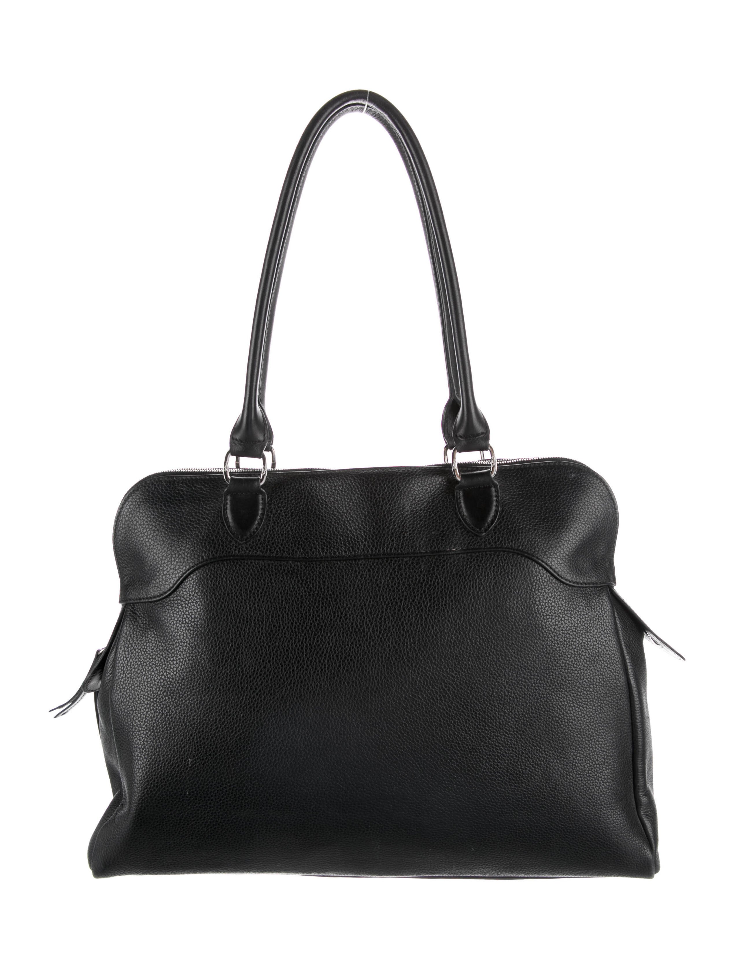 Longchamp Pebble Leather Shoulder Bag Black Shoulder Bags, Handbags