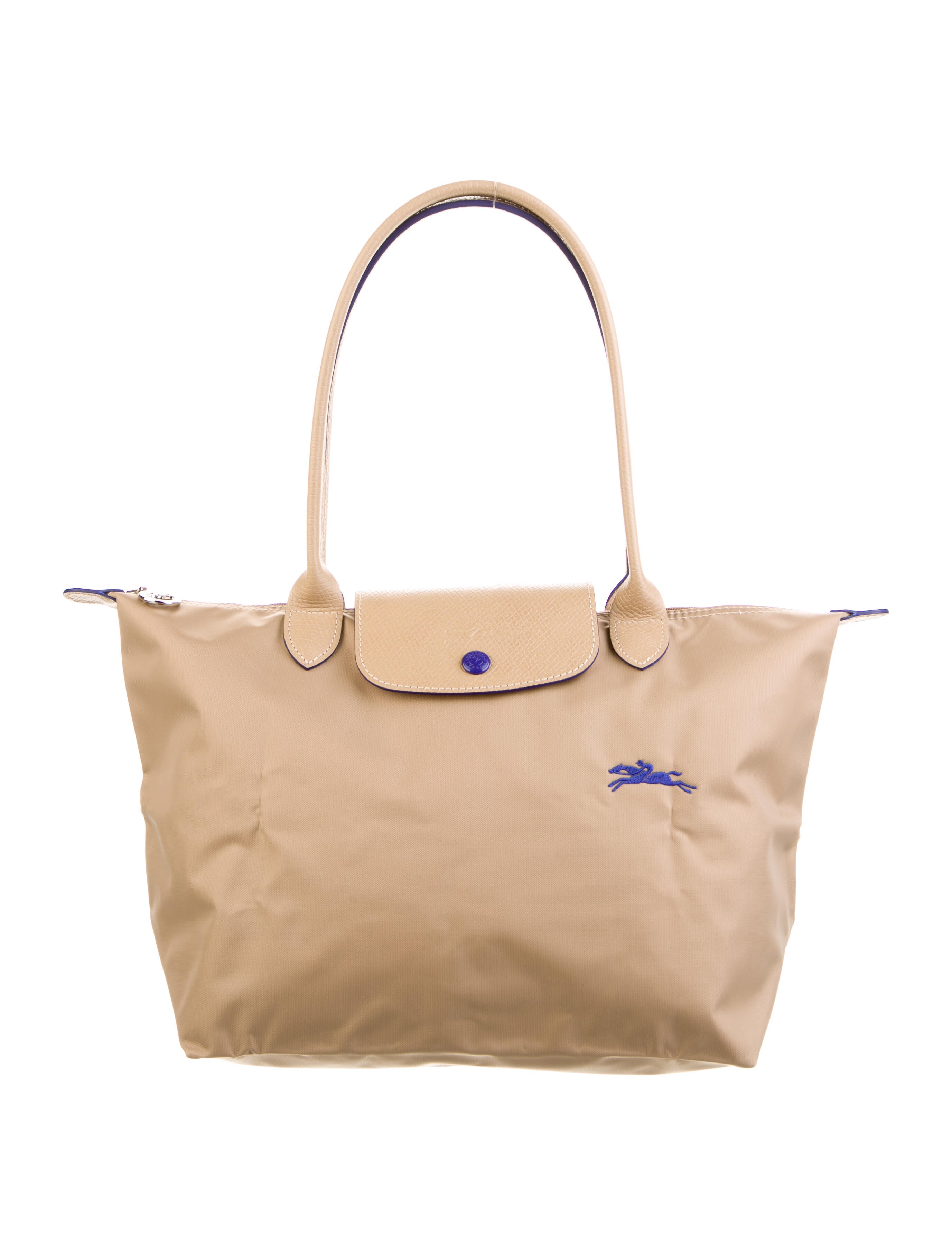 Longchamp VelvetTrimmed Shopper Tote Black Totes, Handbags