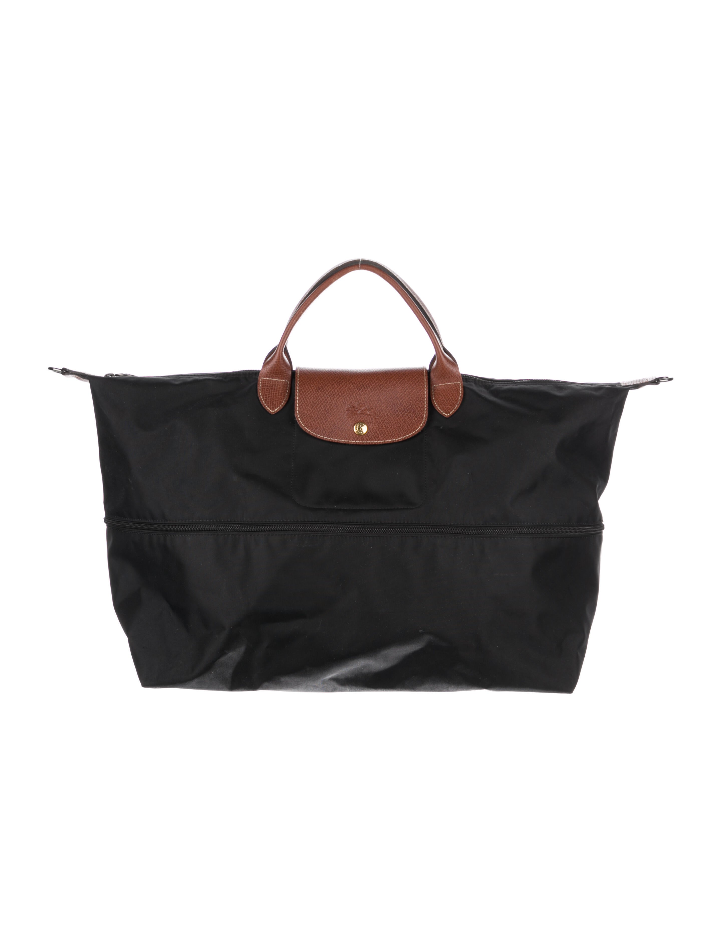Longchamp VelvetTrimmed Shopper Tote Black Totes, Handbags