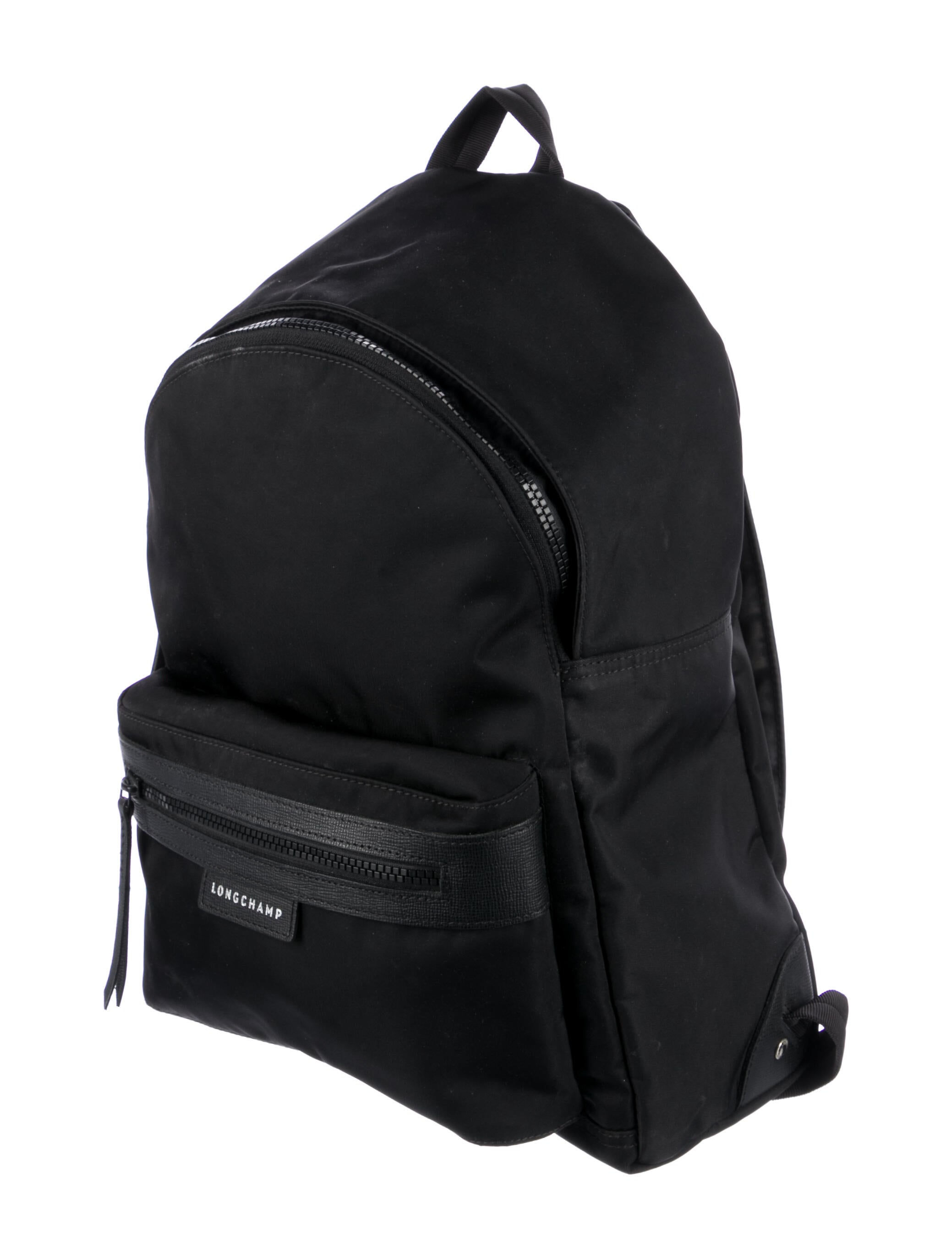 Longchamp LeatherTrimmed Nylon Backpack Black Backpacks, Handbags